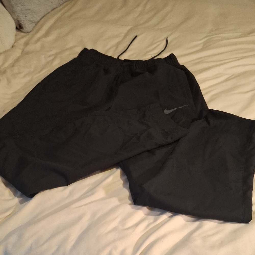 Mens Nike Black Nylon Athletic Pants